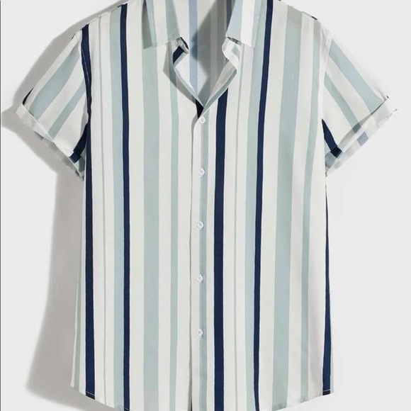 Multicolor Casual Men’s Stripe Print Shirt